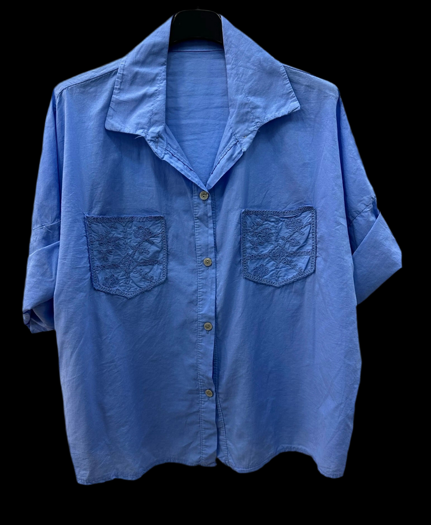 Chemise poche brodées Sophia
