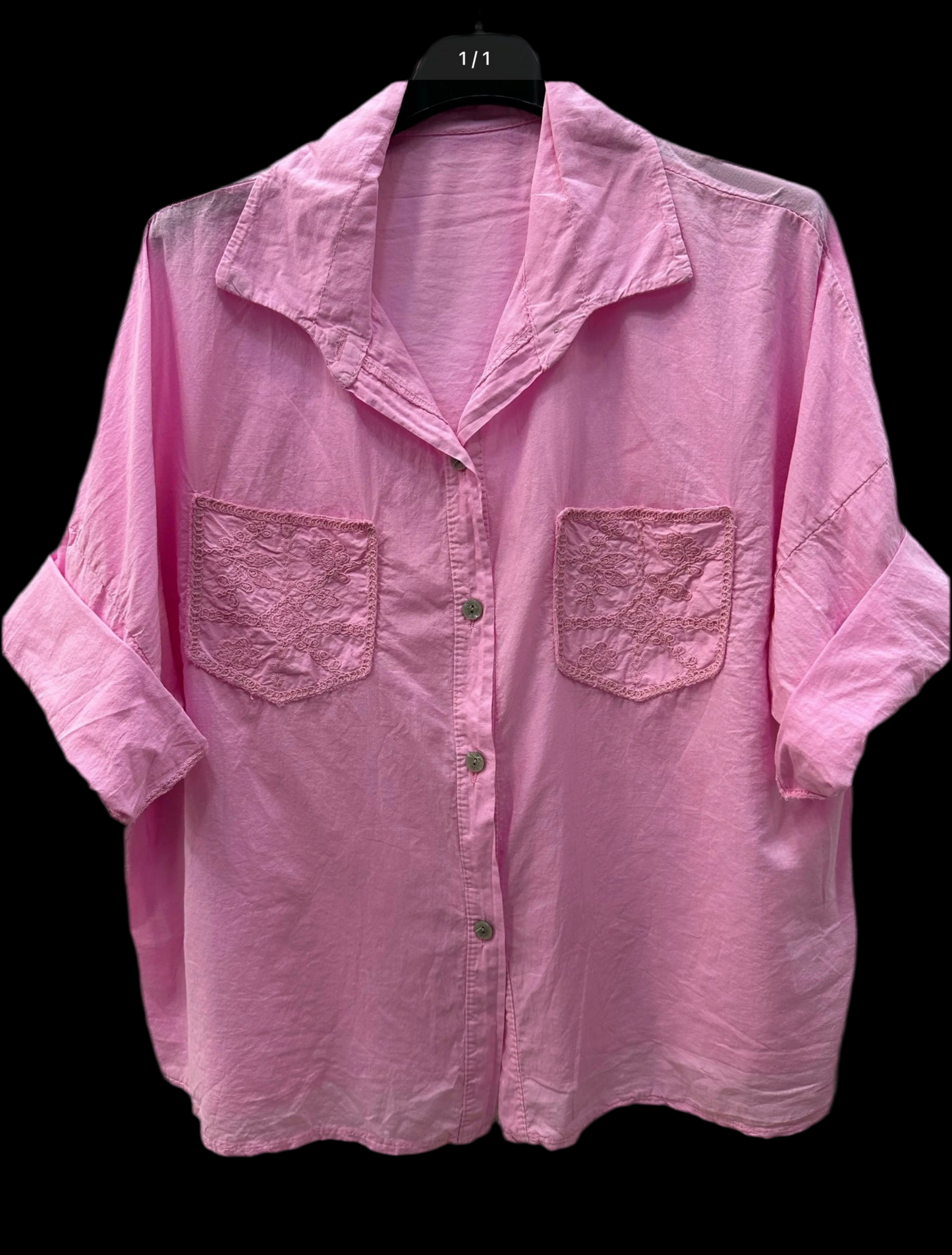Chemise poche brodées Sophia