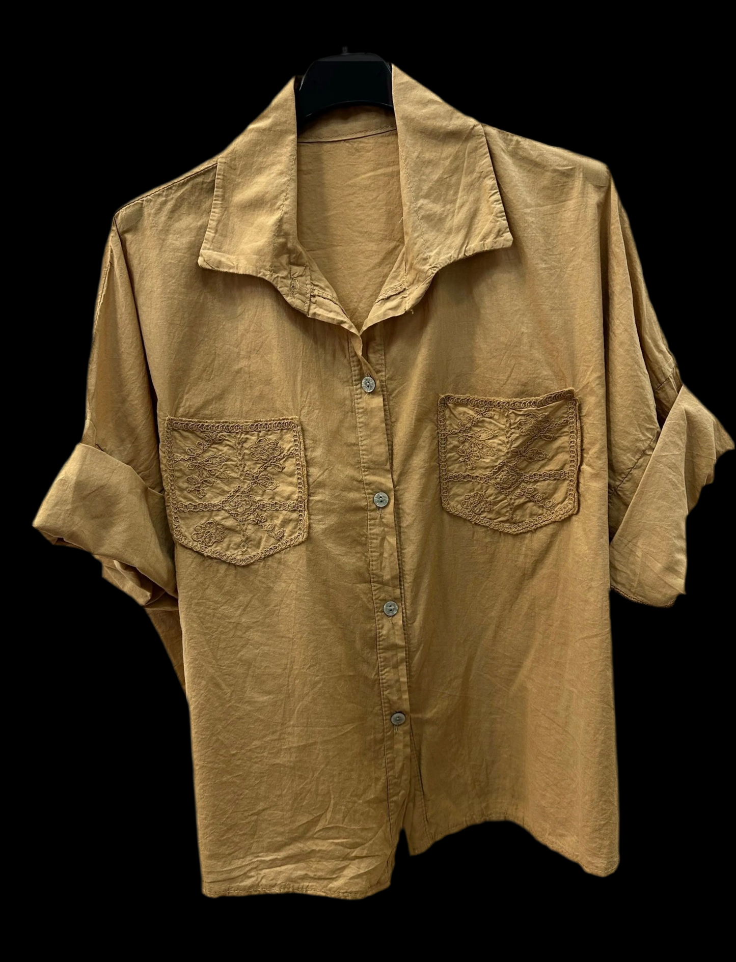 Chemise poche brodées Sophia