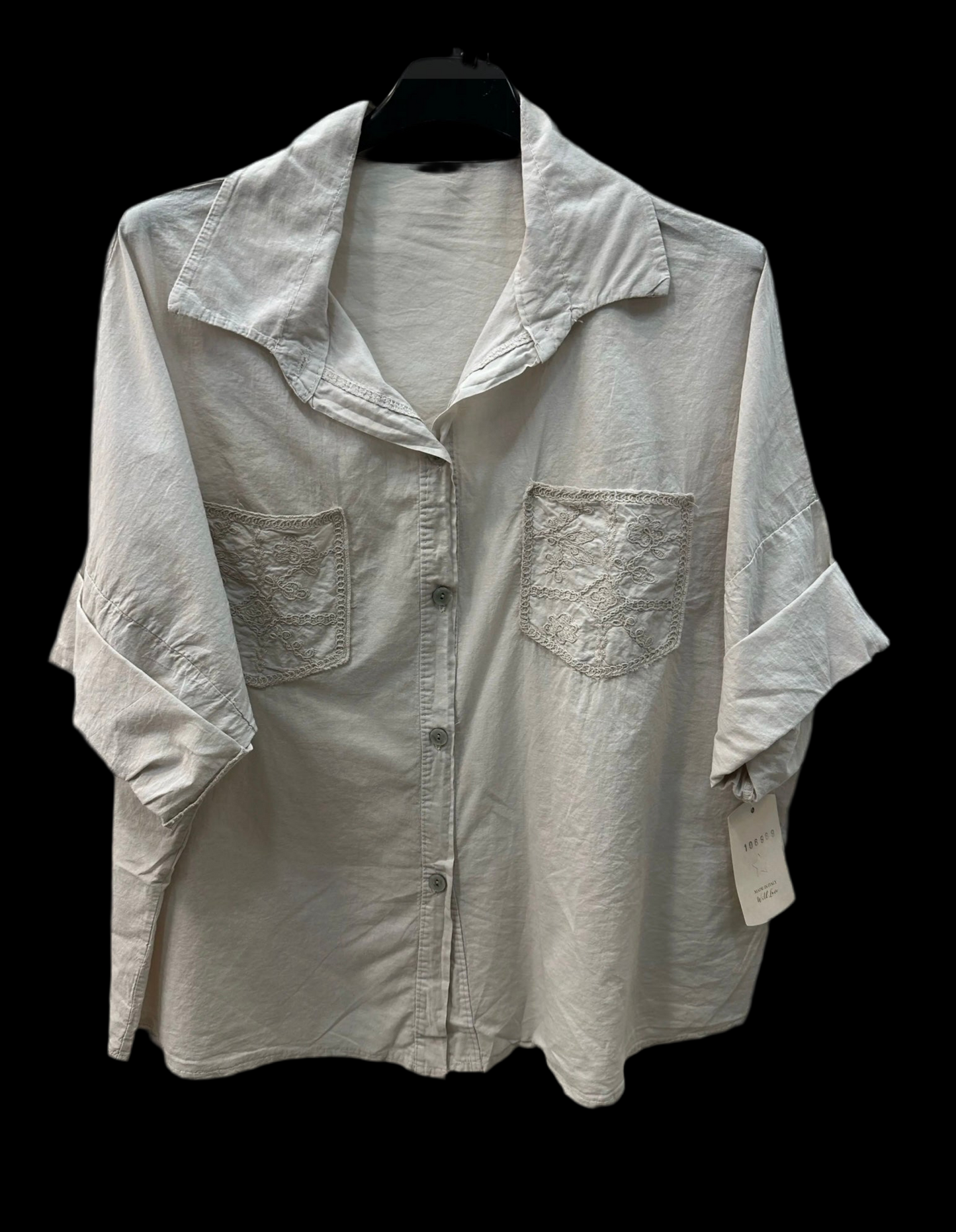 Chemise poche brodées Sophia