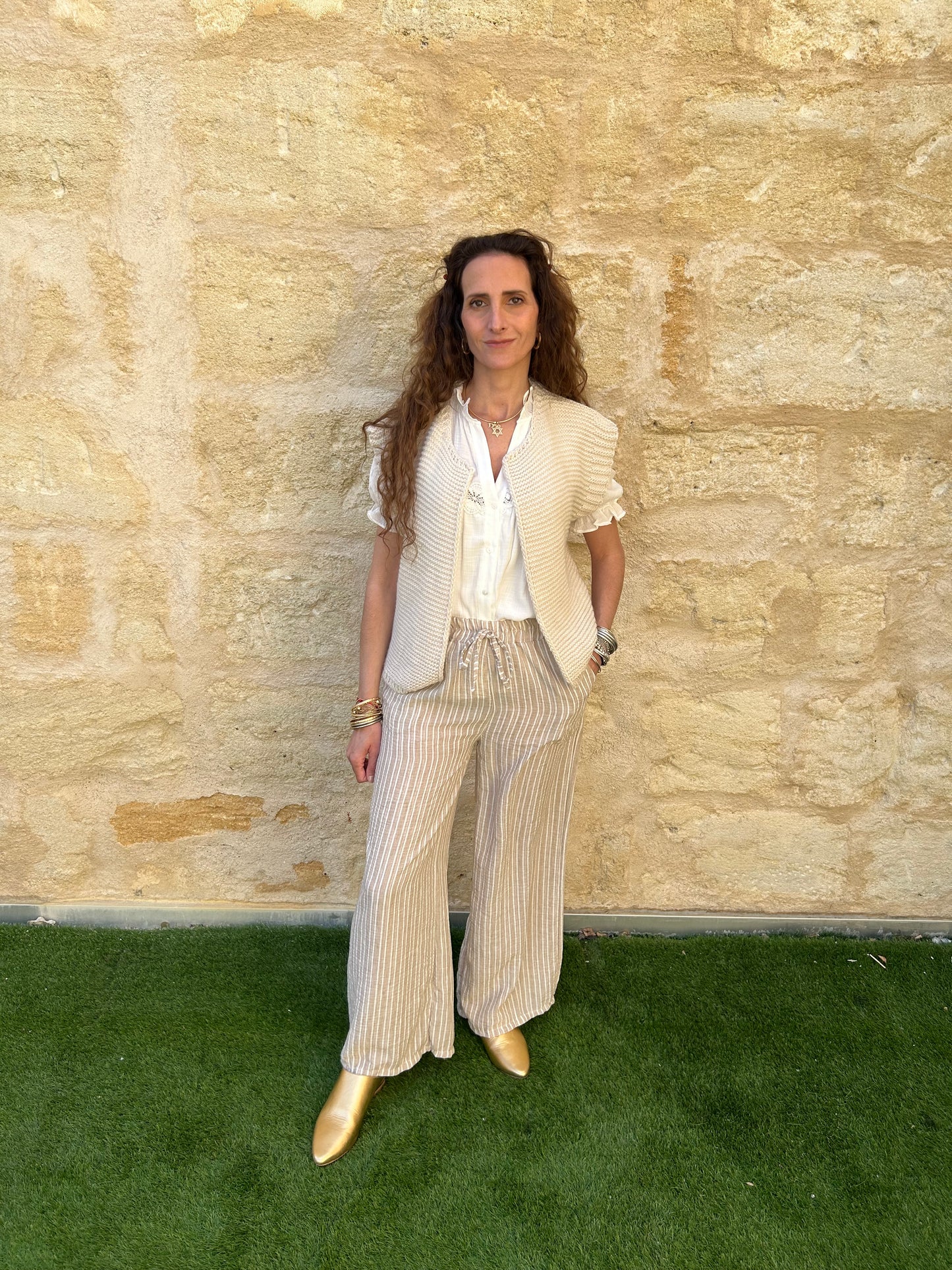 Pantalon petite rayure