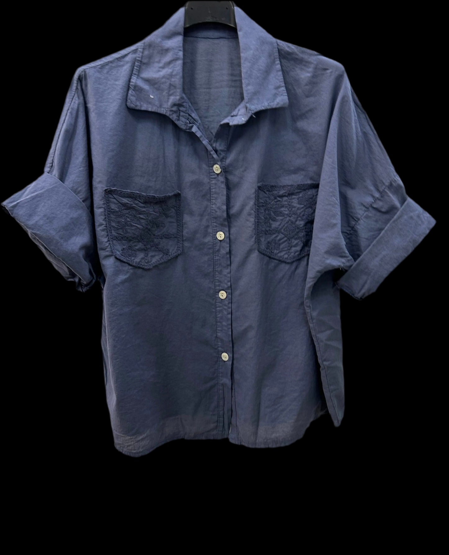Chemise poche brodées Sophia