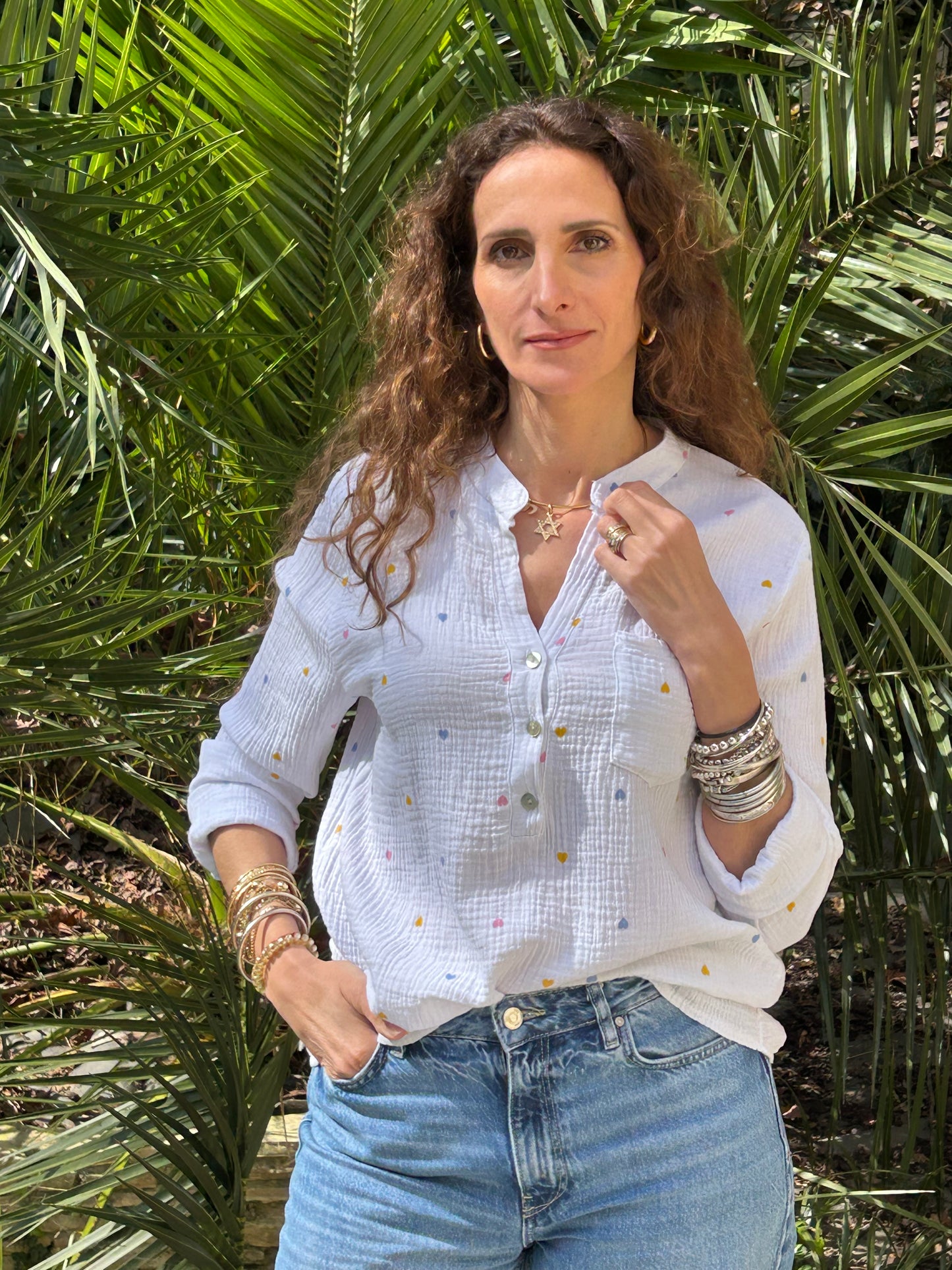 Chemise gaz de coton gloria