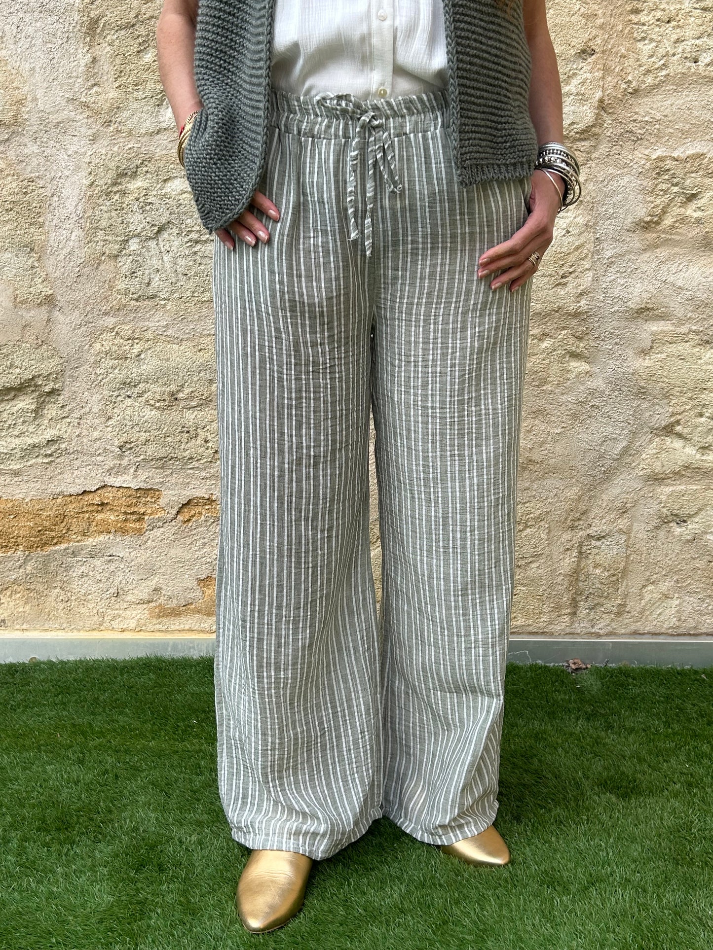 Pantalon petite rayure