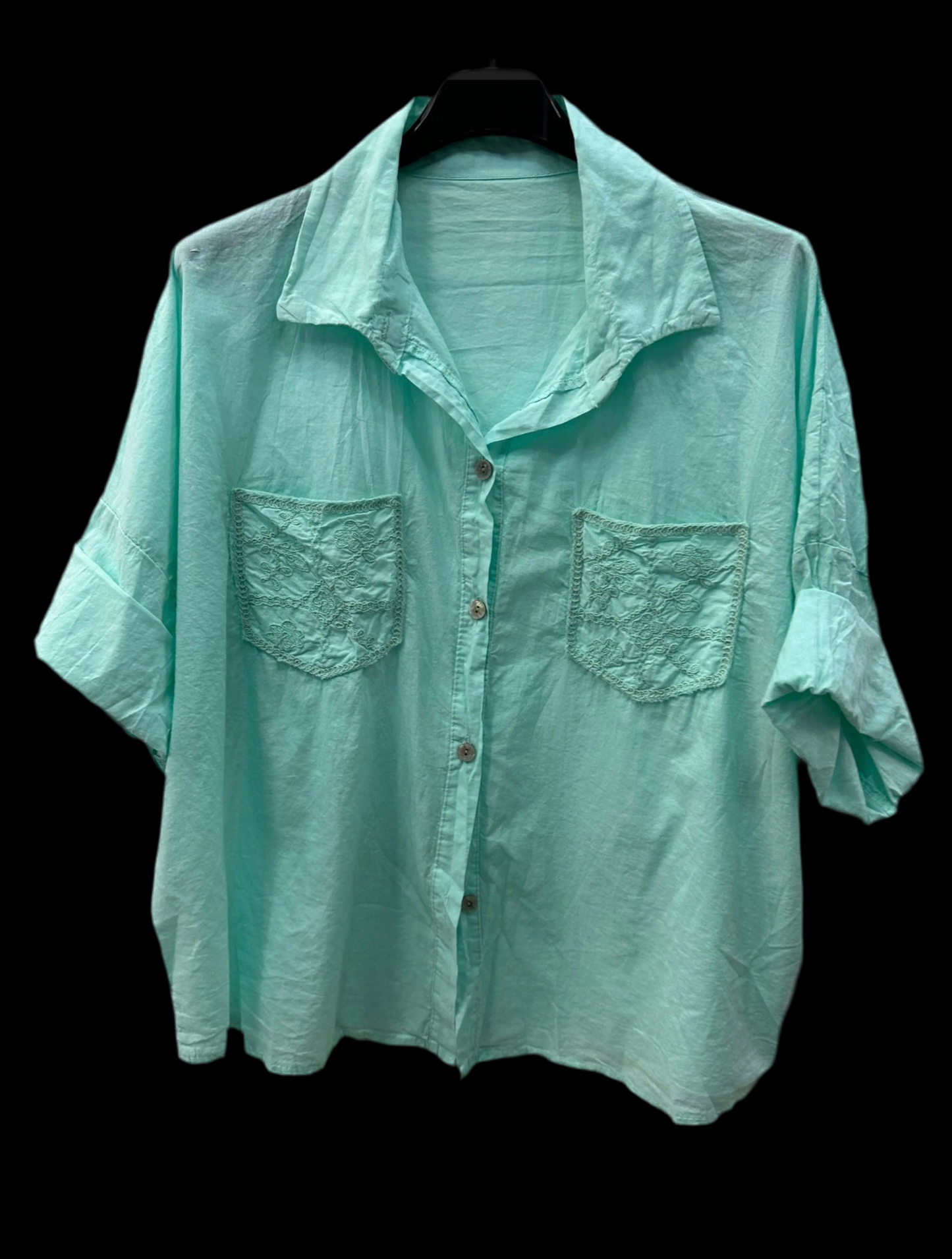 Chemise poche brodées Sophia