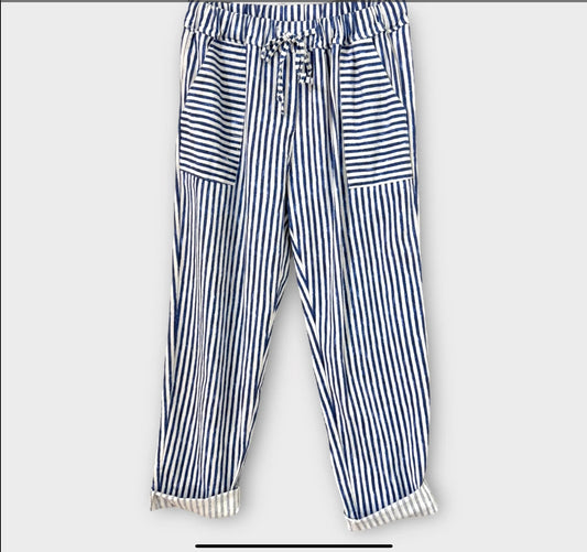 Pantalon rayure grosse poche Valerie